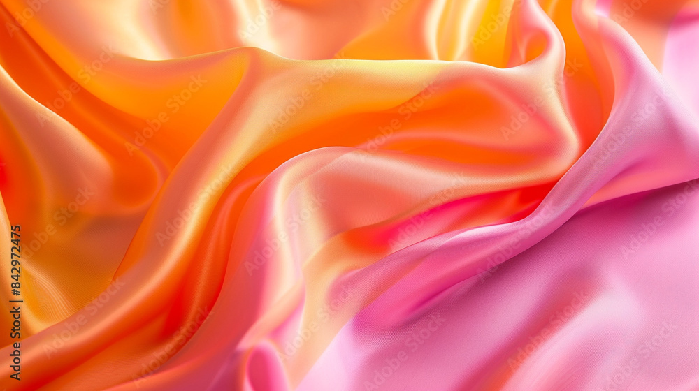 Orange and Pink silk background Orange and Pink silk background