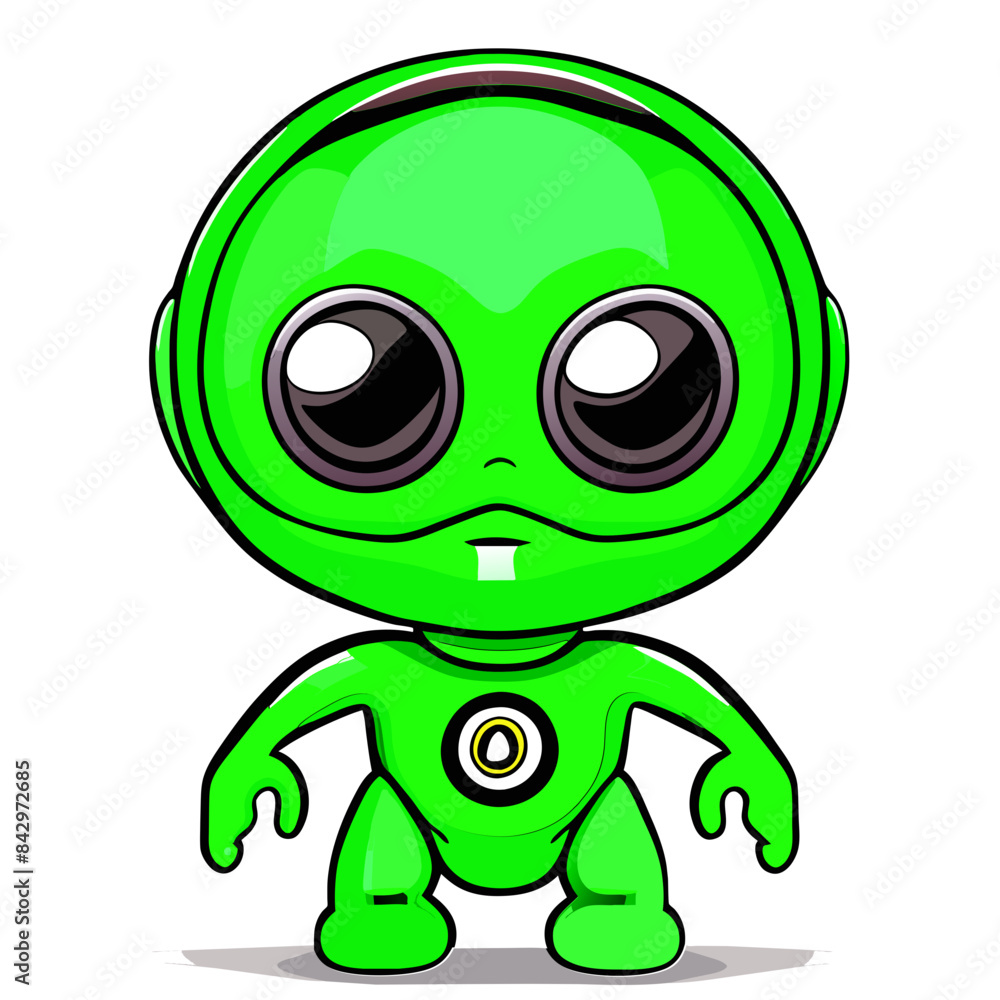 Front Facing Alien Character Design in Vector Format for Sublimation Front Facing Alien Character Design in Vector Format for Sublimation