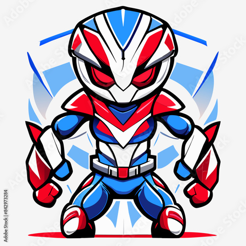 Sublimation-Optimized Vector Graphic of Colorful Alien Mascot for Apparel and Home Decor