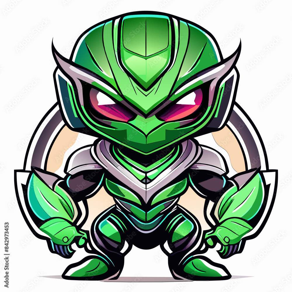 Vector Graphic: Front Facing Alien Mascot for Sublimation Printing Vector Graphic: Front Facing Alien Mascot for Sublimation Printing