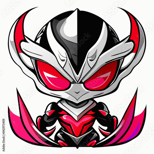 Sublimation-Ready Vector Graphic of Friendly Alien for Apparel and Home Decor