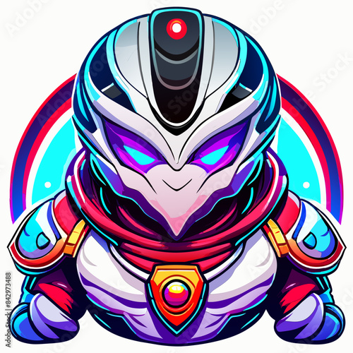 Sublimation Alien Mascot Vector Design for Clothing and Decor