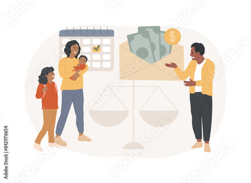 Maintenance obligation isolated concept vector illustration.