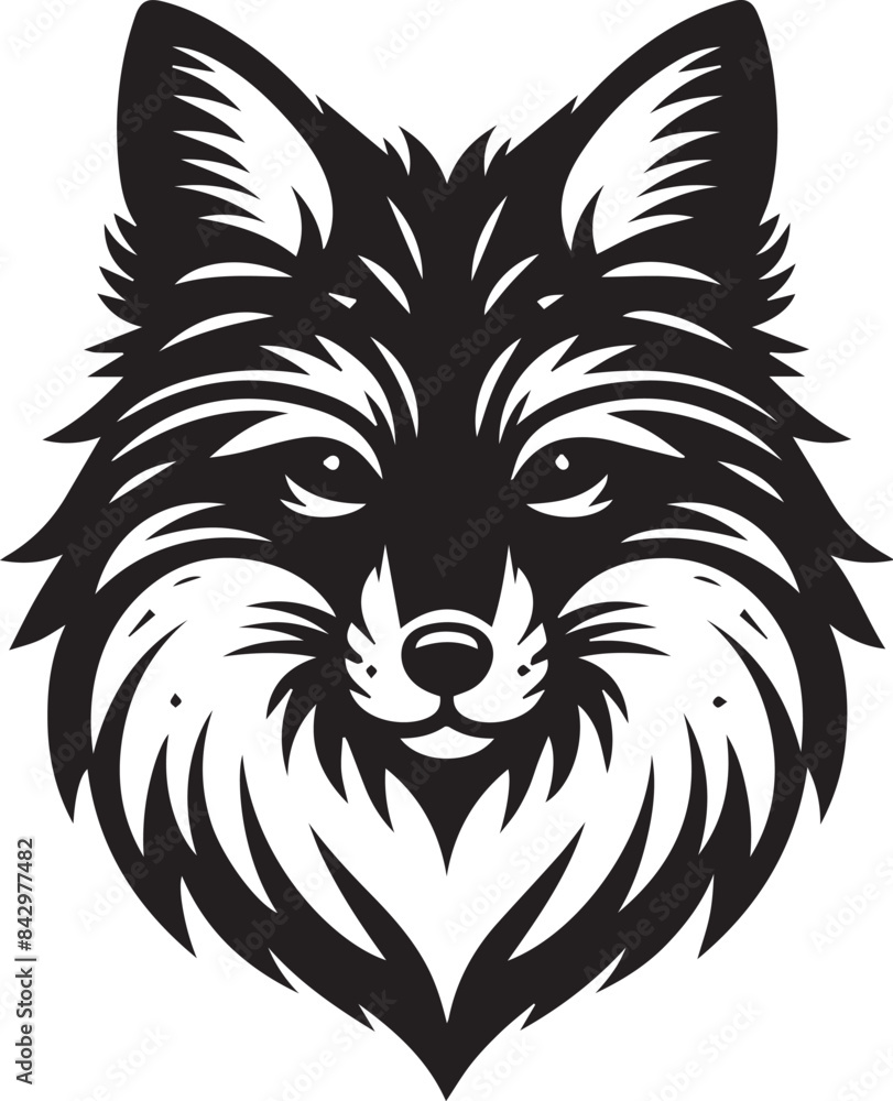 Minimalist Vector Illustrations of an Angry Fox Head for Eye-Catching Logos and Branding Minimalist Vector Illustrations of an Angry Fox Head for Eye-Catching Logos and Branding
