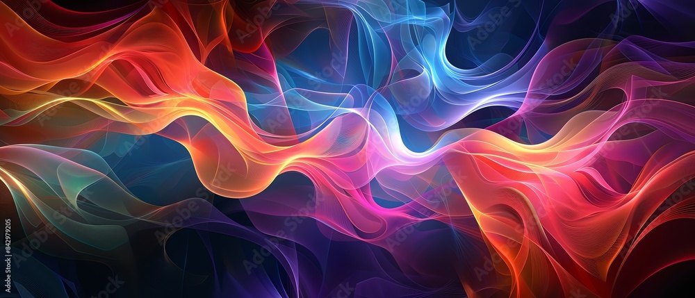 Naklejka premium Colorful abstract painting