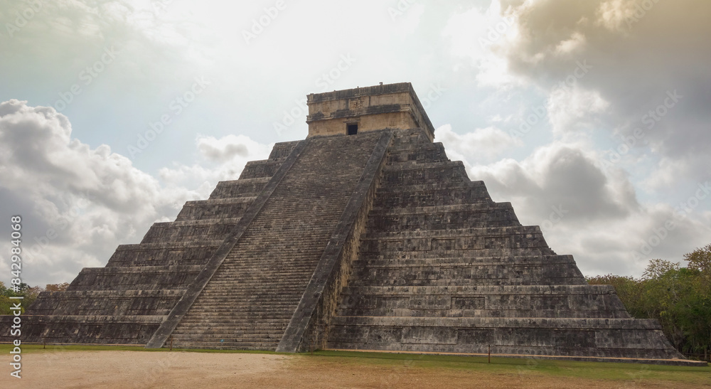 Chichen Itza archaeological complex in Yucatan Peninsula, Mexico. large pre-Columbian city Chichen Itza archaeological complex in Yucatan Peninsula, Mexico. large pre-Columbian city