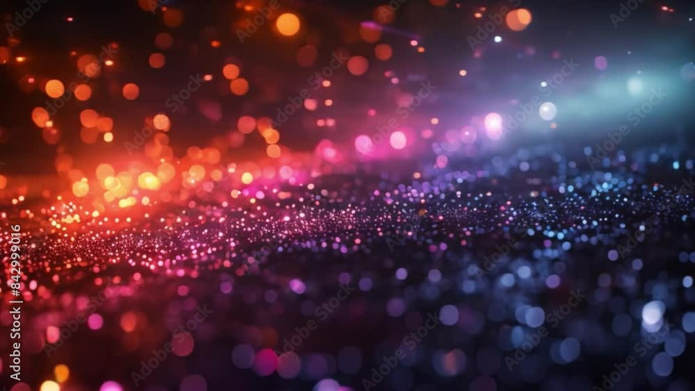 A close-up abstract image of red and blue lights. A close-up abstract image of red and blue lights.