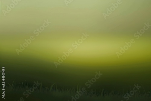 Abstract green background featuring a blurred horizon with a soft glow, ideal for nature-themed designs and projects requiring a serene and natural aesthetic