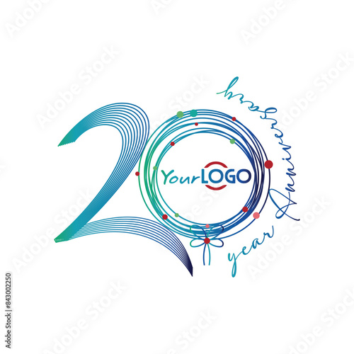 20th Anniversary Logo for your company ready to use