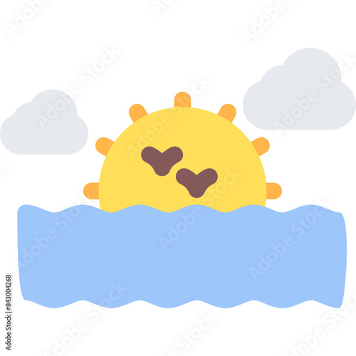Sea Landscape Icon
