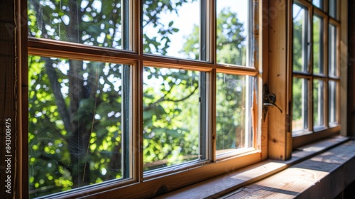 Energyefficient windows being installed featuring double or triple panes and low emissivity coatings for improved insulation.