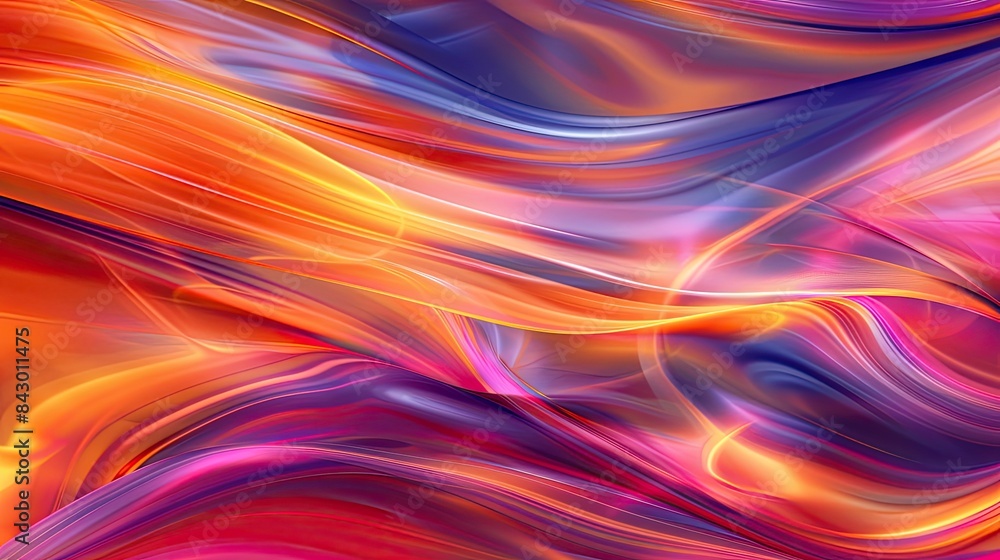 Vibrant abstract colorful wave pattern with flowing lines of red, orange, purple, and blue creating a dynamic and energetic visual effect. Vibrant abstract colorful wave pattern with flowing lines of red, orange, purple, and blue creating a dynamic and energetic visual effect.