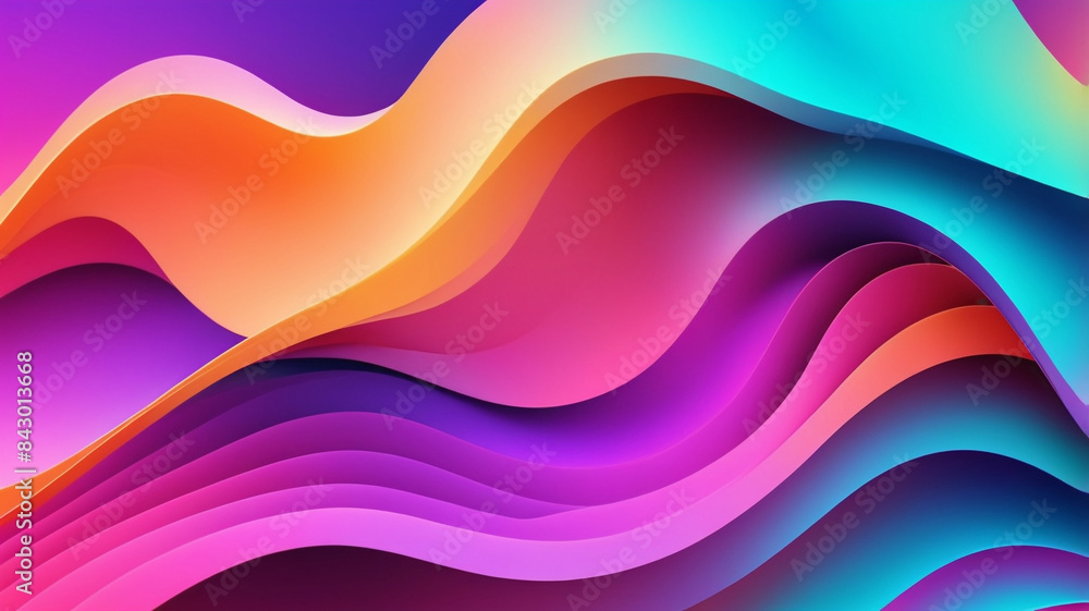 3d neon abstract gradient wave background. abstract neon background concept. 3d neon abstract gradient wave background. abstract neon background concept.