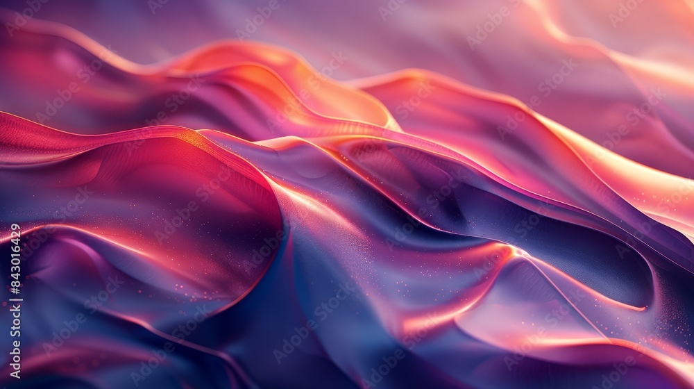 A colorful, abstract painting of a wave with a purple and pink hue A colorful, abstract painting of a wave with a purple and pink hue