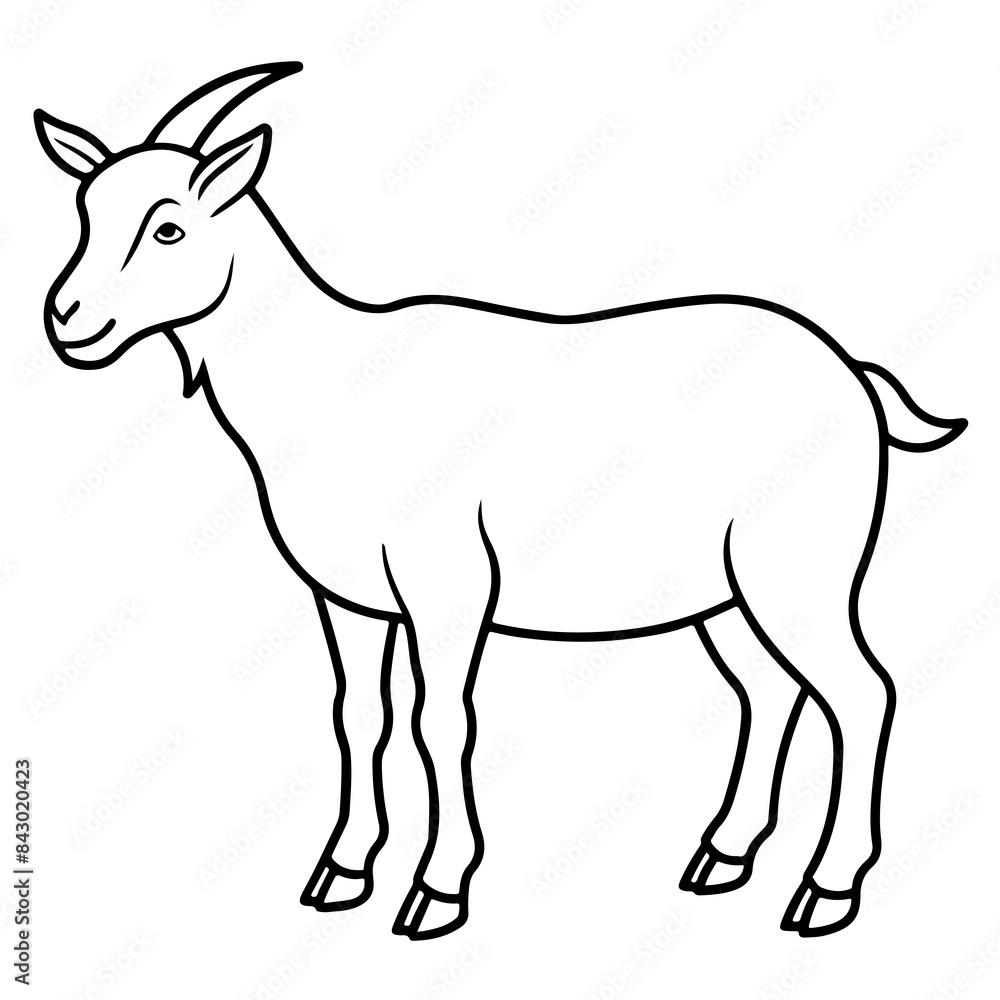 goat cartoon line art outline coloring page nursery room decor illustration, isolated on transparent background
goat cartoon line art outline coloring page nursery room decor illustration, isolated on transparent background