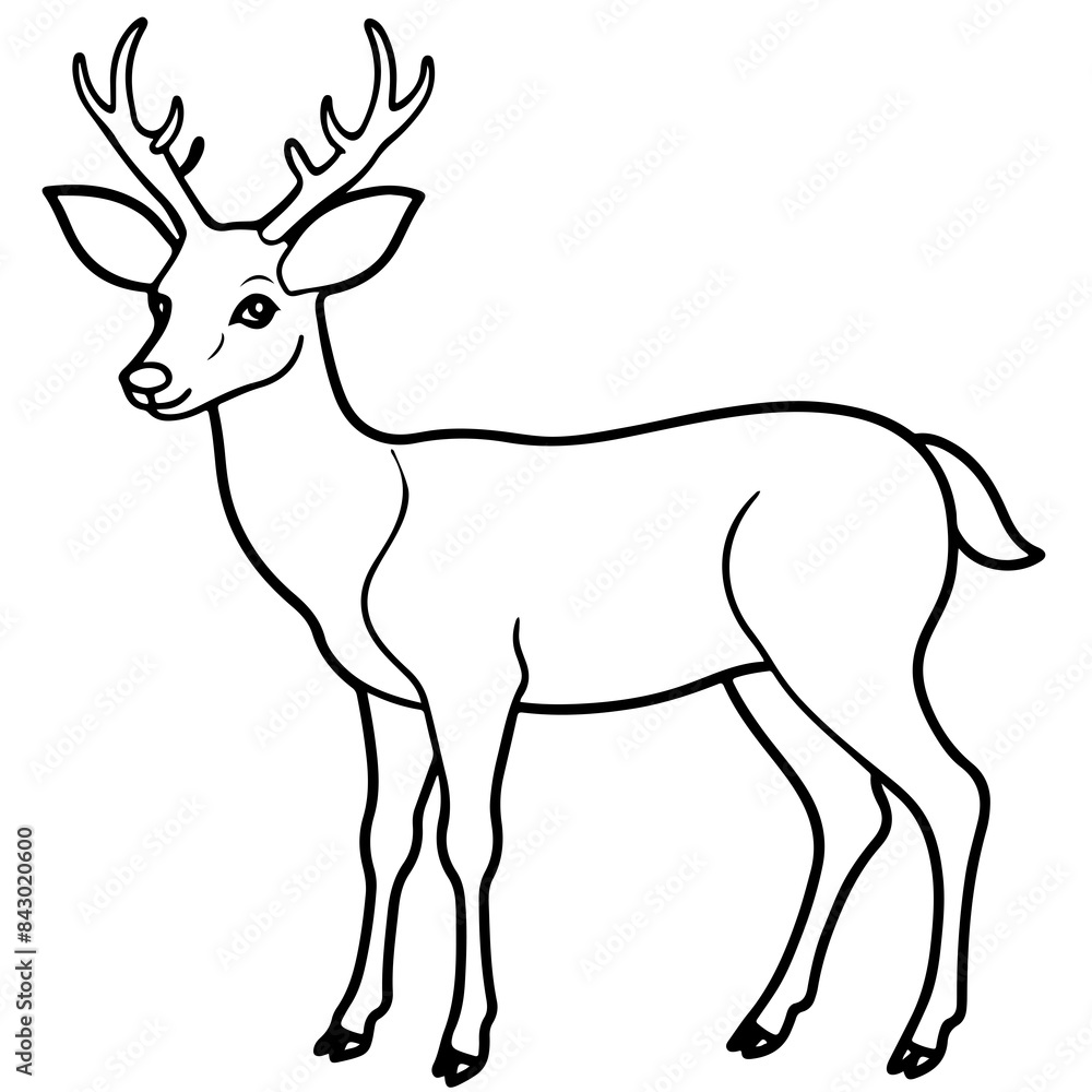 deer cartoon line art outline coloring page nursery room decor illustration, isolated on transparent background
deer cartoon line art outline coloring page nursery room decor illustration, isolated on transparent background