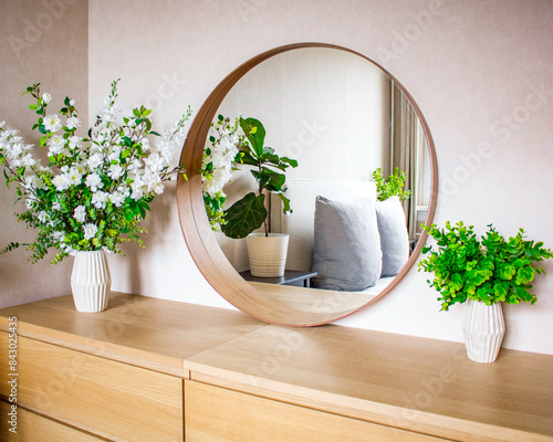 Wohnzimmer Inneneinrichtung gemütliche tmosphäre zu Hause Zimmerpflanzen Wohnung Kissen