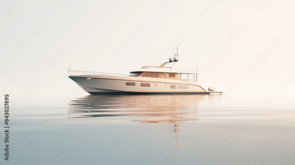 Luxury yacht on the water. Luxury yacht on the water.