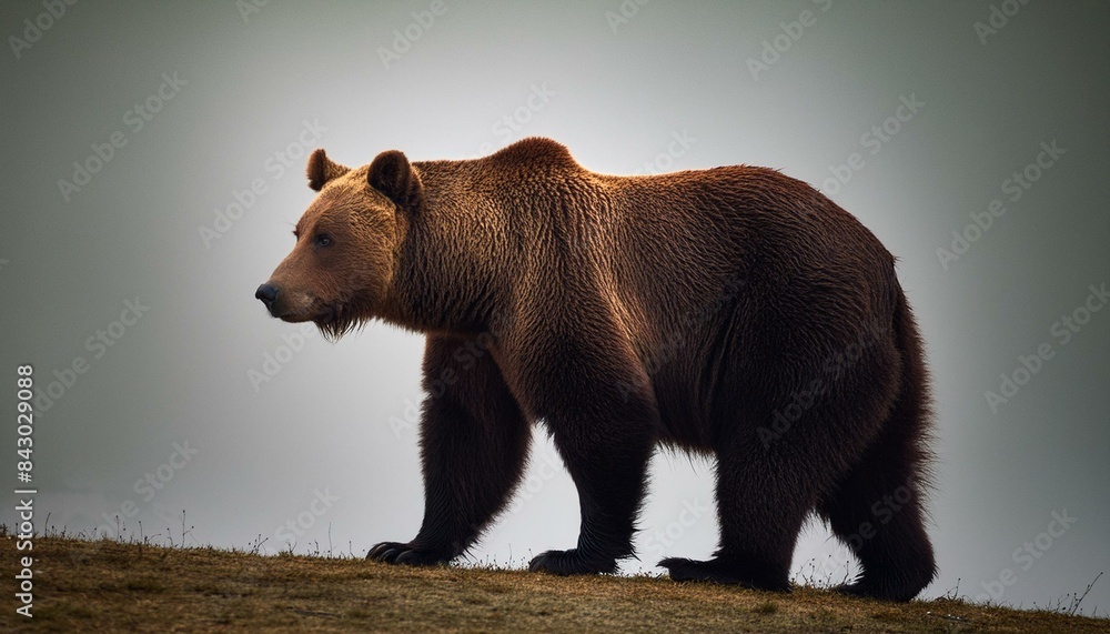 Ilustración de oso grizzli Ilustración de oso grizzli