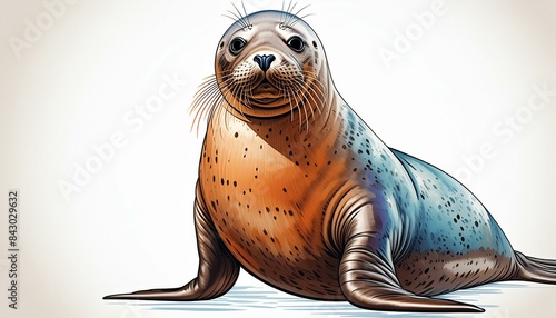 ilustración de foca 1