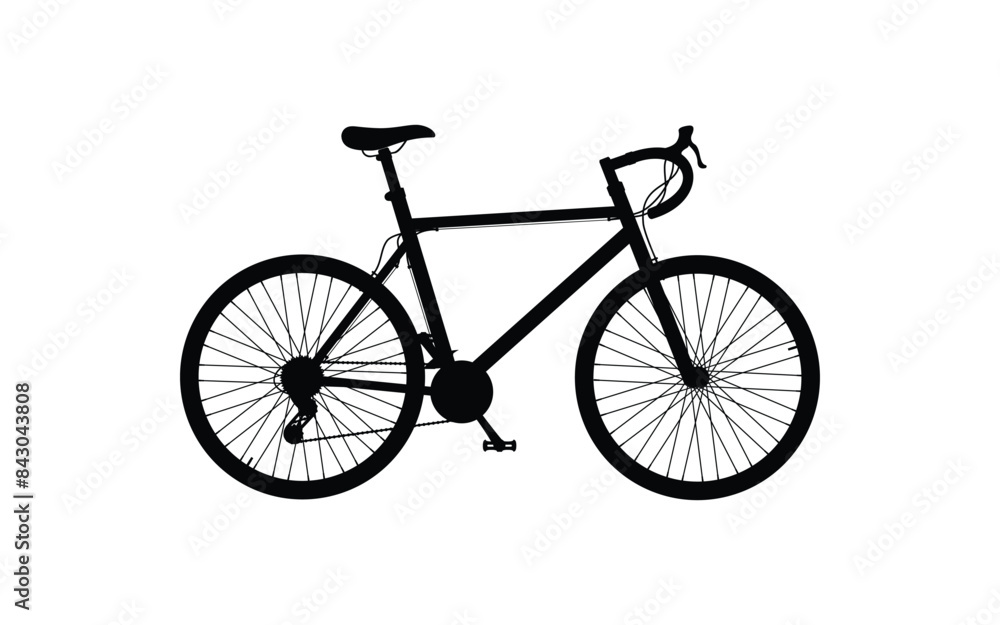 Bicycle silhouette vector illustration icon Bicycle silhouette vector illustration icon