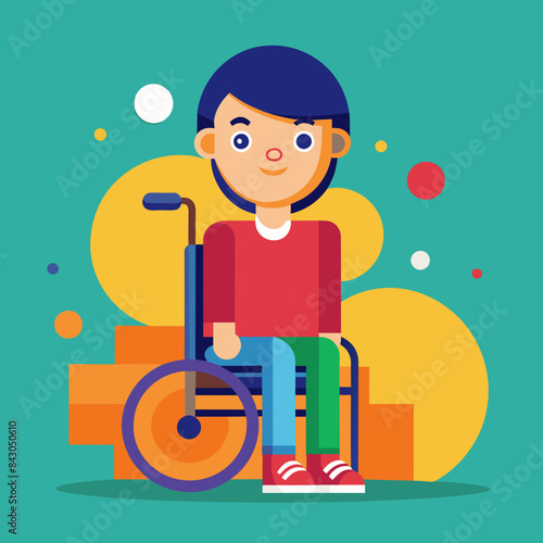 person with a wheelchair