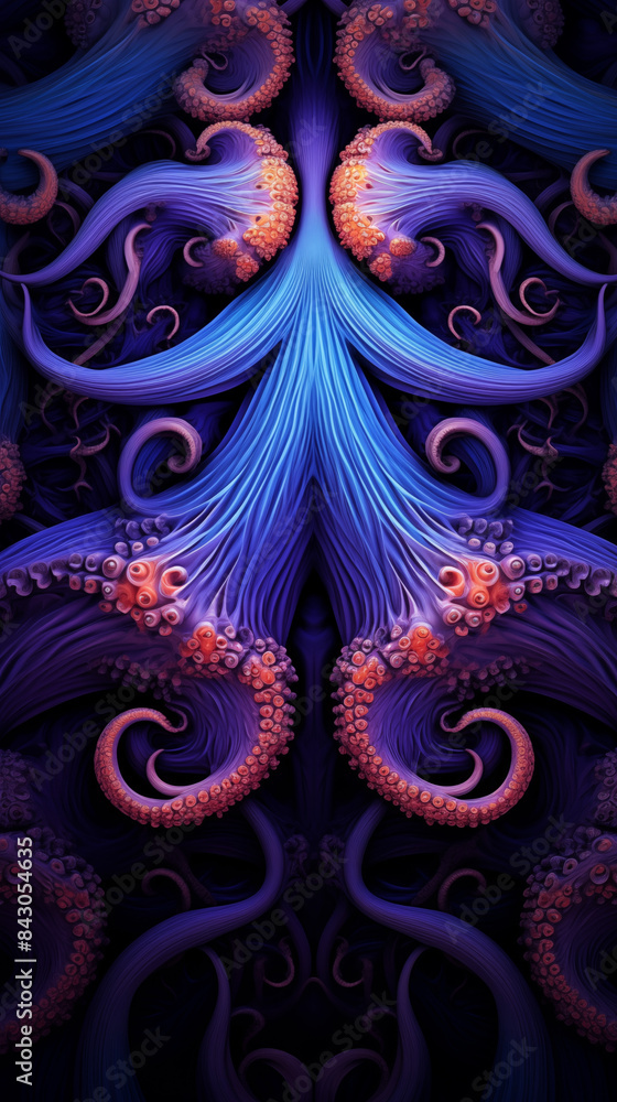 Abstract Octopus Image Pattern Background, Texture, Wallpaper, Background, Cell Phone Cover and Screen, Smartphone, Computer, Laptop, 9:16 Format - PNG Abstract Octopus Image Pattern Background, Texture, Wallpaper, Background, Cell Phone Cover and Screen, Smartphone, Computer, Laptop, 9:16 Format - PNG