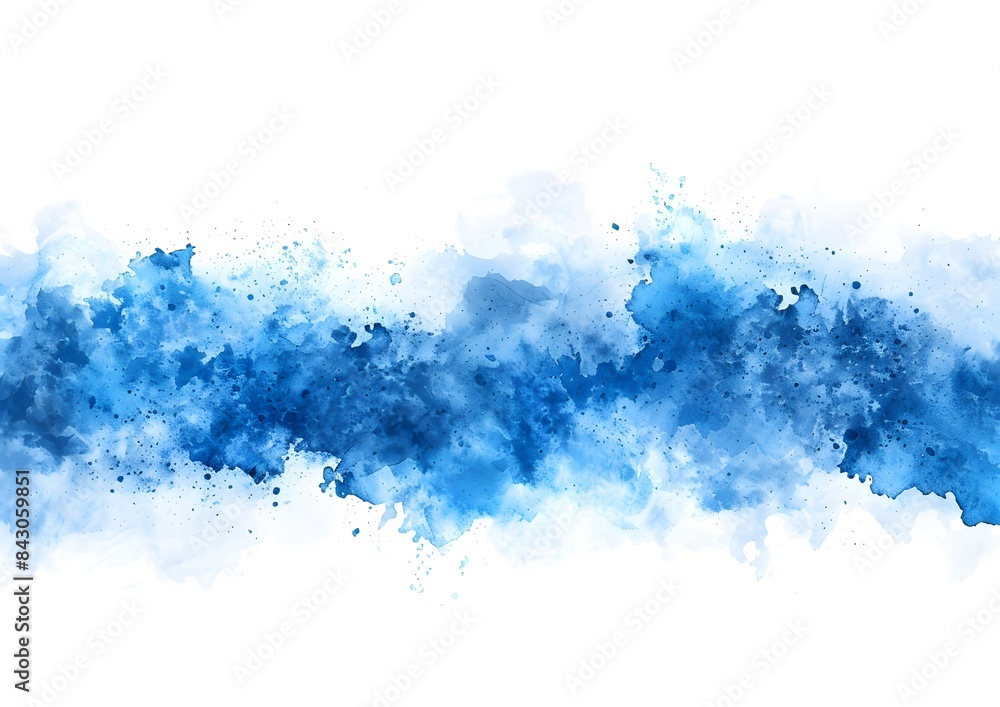 the background of an watercolor splashing blue water the background of an watercolor splashing blue water