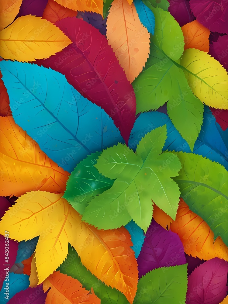 Obraz premium colorful autumn leaves background