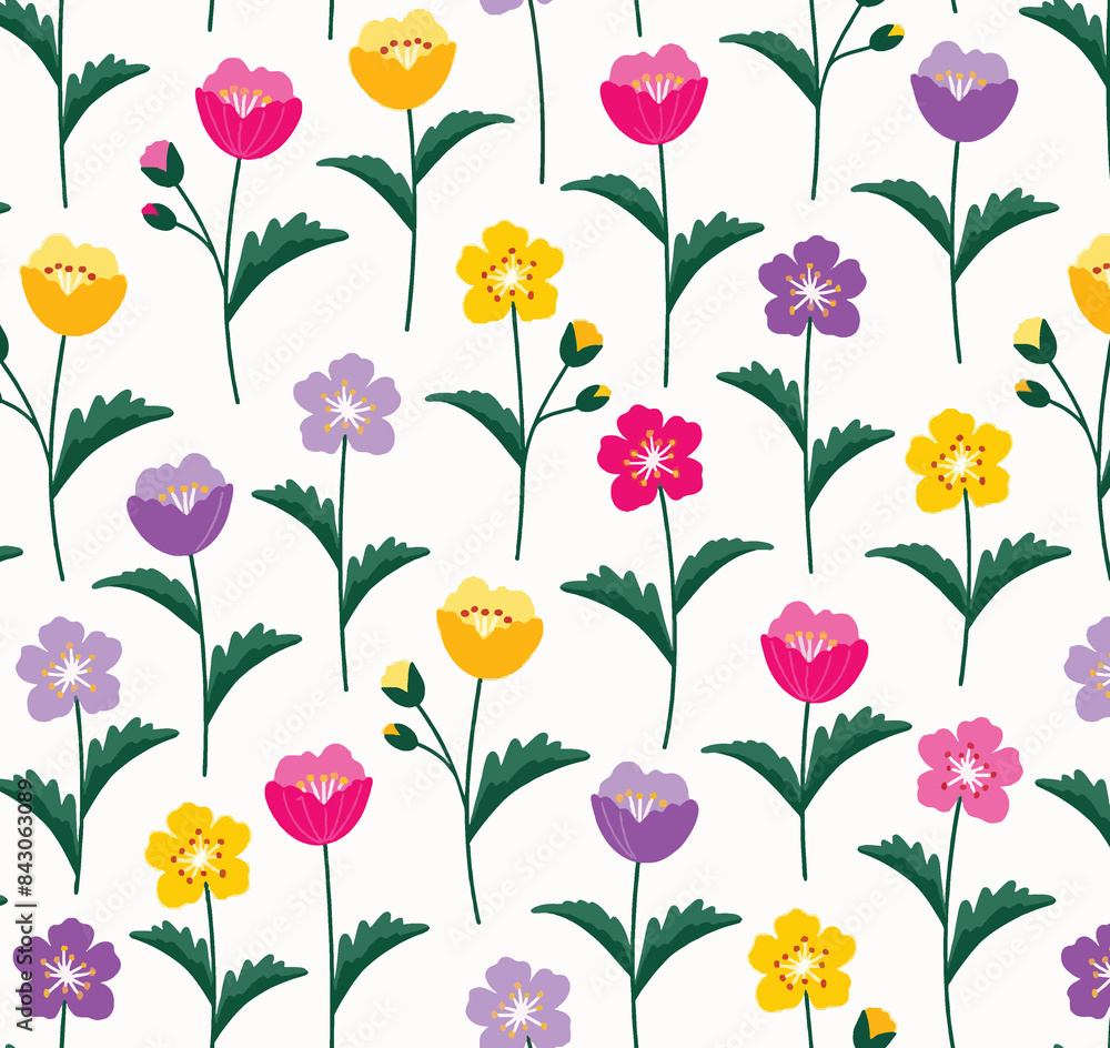 seamless pattern with flowers seamless pattern with flowers