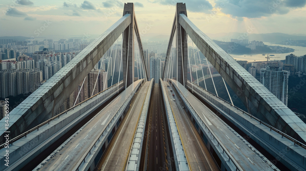 Symmetrical Splendor: Architectural Marvel of a Bridge Symmetrical Splendor: Architectural Marvel of a Bridge