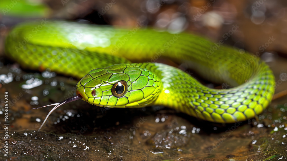 Some snakes are named green snakes because of their color. The North American green snakes belong to the genus Opheodrys. Some snakes are named green snakes because of their color. The North American green snakes belong to the genus Opheodrys.