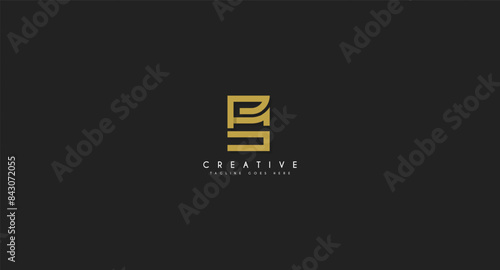 Initial Letter PS logo design vector illustration.