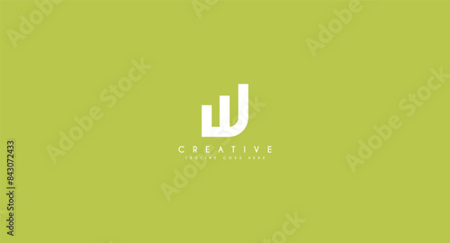 Investment logo with capital letter W, finance logo, financial investment logo, business logo
