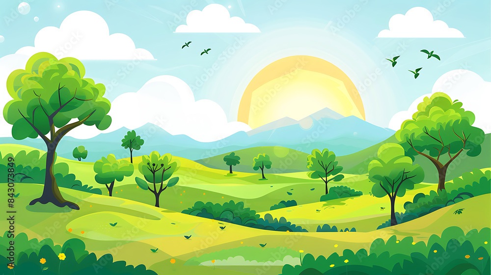 landscape illustration landscape illustration