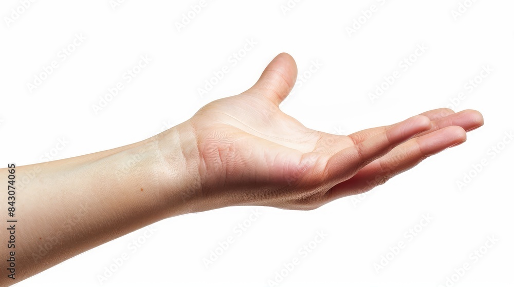 hand isolated on white background hand isolated on white background