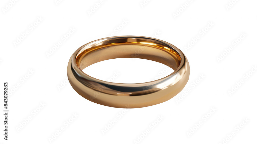 A simple, polished gold ring isolated on a black background. The ring is a classic design with a smooth, rounded surface. A simple, polished gold ring isolated on a black background. The ring is a classic design with a smooth, rounded surface.
