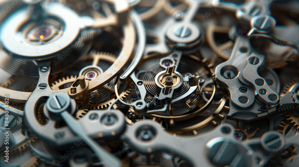 Intricate Gears: A Close-Up Revelation of Watch Mechanism Complexity Intricate Gears: A Close-Up Revelation of Watch Mechanism Complexity