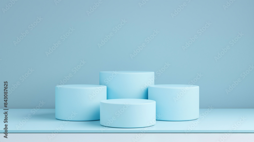 Composition of steps realistic Minimal background. podium lightblue or blue sky color background environment with copy space for product presentation. 3d rendering illustration.
Composition of steps realistic Minimal background. podium lightblue or blue sky color background environment with copy space for product presentation. 3d rendering illustration.