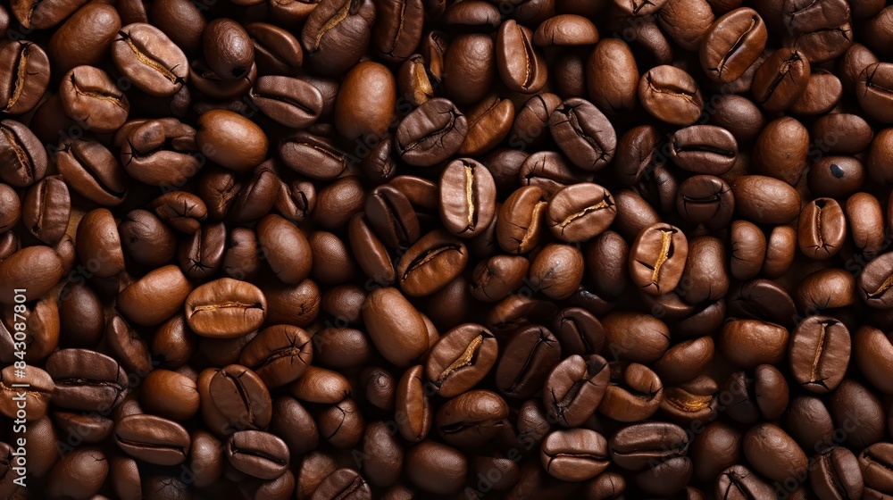 Coffee beans as a background or texture Coffee beans as a background or texture