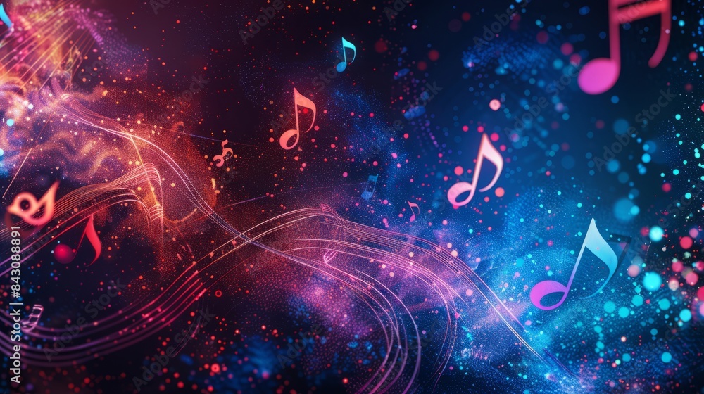 Obraz premium international music day background concept with space for text
