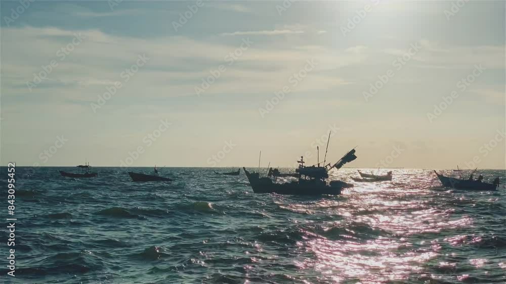 fishing boats during sunset sky at beach landscape, fishing boats during a sunrise or sunset, shimmering of the sun on the clouds,the sky and clouds have the power to inspire feelings of awe or wonder fishing boats during sunset sky at beach landscape, fishing boats during a sunrise or sunset, shimmering of the sun on the clouds,the sky and clouds have the power to inspire feelings of awe or wonder