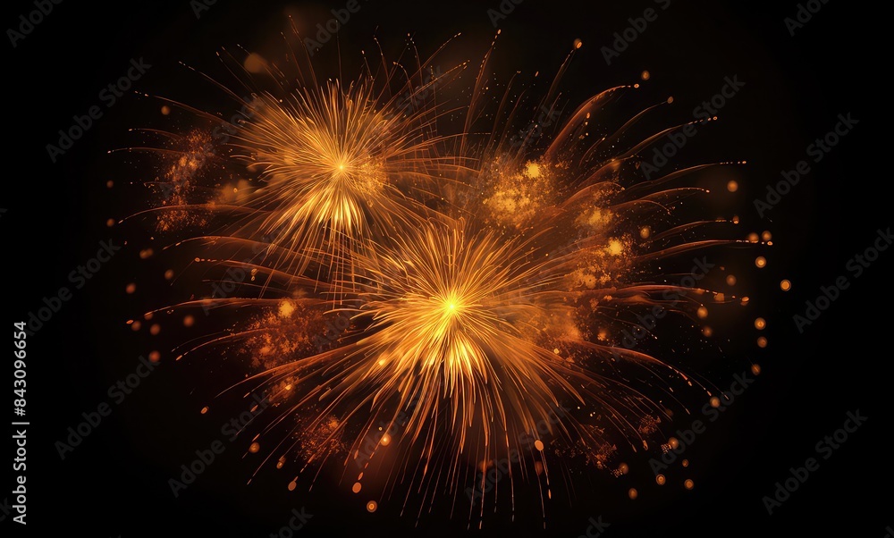 Fototapeta premium Fireworks background. Happy New Year background , AI generative