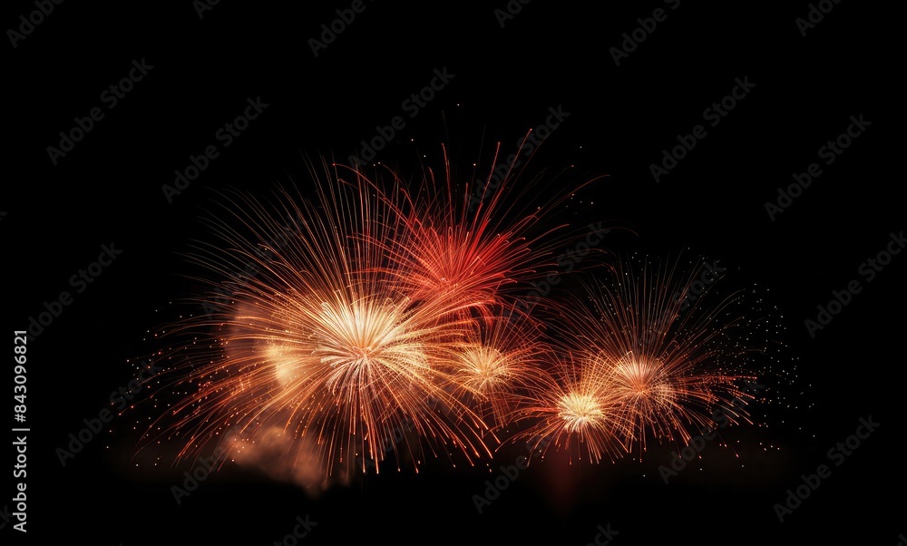 Fireworks background. Happy New Year background , AI generative Fireworks background. Happy New Year background , AI generative