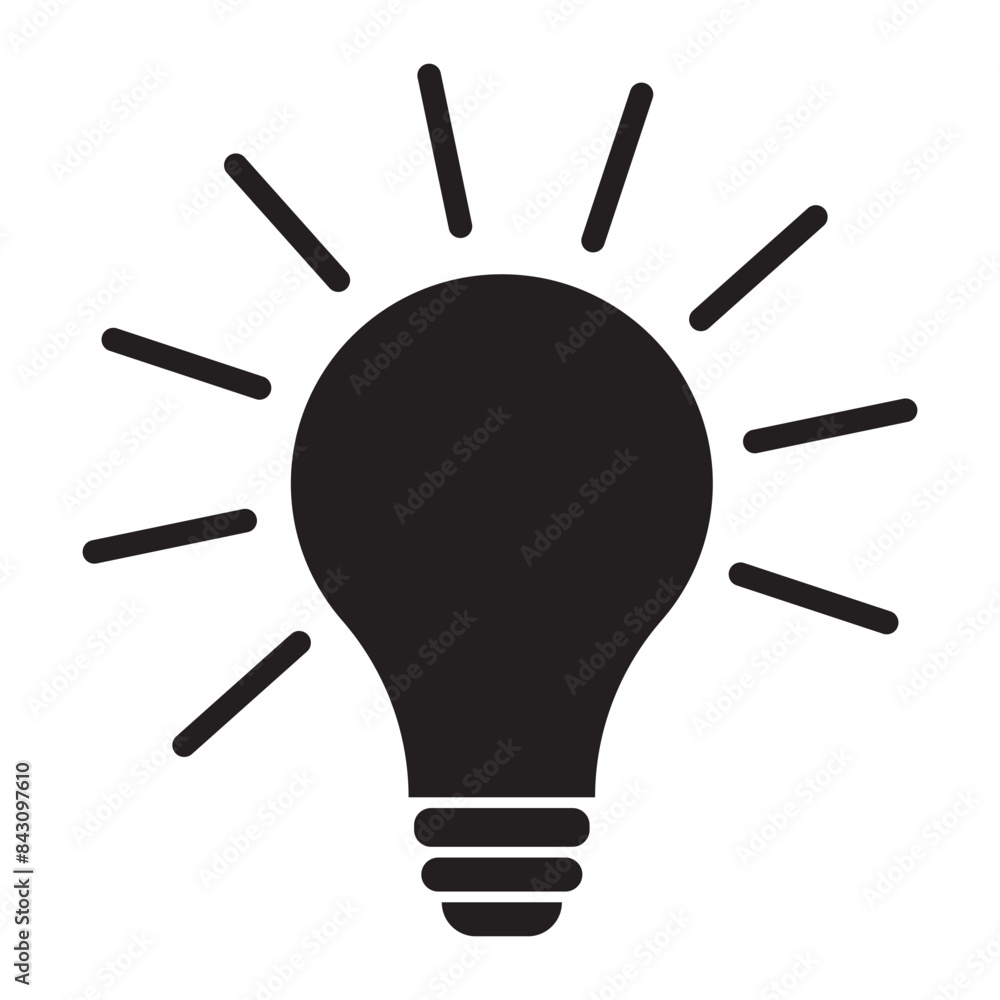 Light bulb icon, vector , bulb silhouette. Electric bulb icon, Idea vector icon symbol. Vector illustration.
Light bulb icon, vector , bulb silhouette. Electric bulb icon, Idea vector icon symbol. Vector illustration.