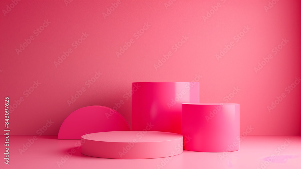 Sets Composition of steps realistic Minimal background. simple podium pink color background environment with copy space for product presentation. 3d rendering illustration.
Sets Composition of steps realistic Minimal background. simple podium pink color background environment with copy space for product presentation. 3d rendering illustration.