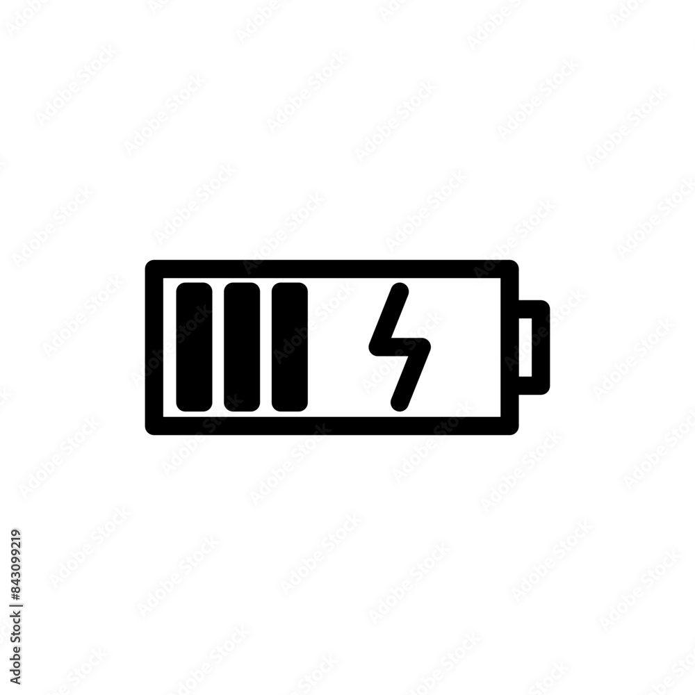 Battery Charging Icon for Power and Energy Indicators Battery Charging Icon for Power and Energy Indicators