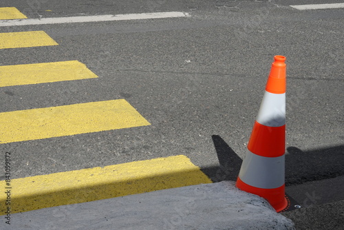 Εκτύπωση καμβά Signalisation horizontale de passage piéton provisoire pour travaux