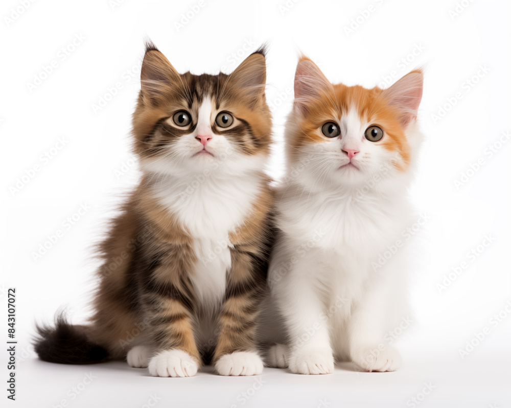 Obraz premium Cute kitten background.