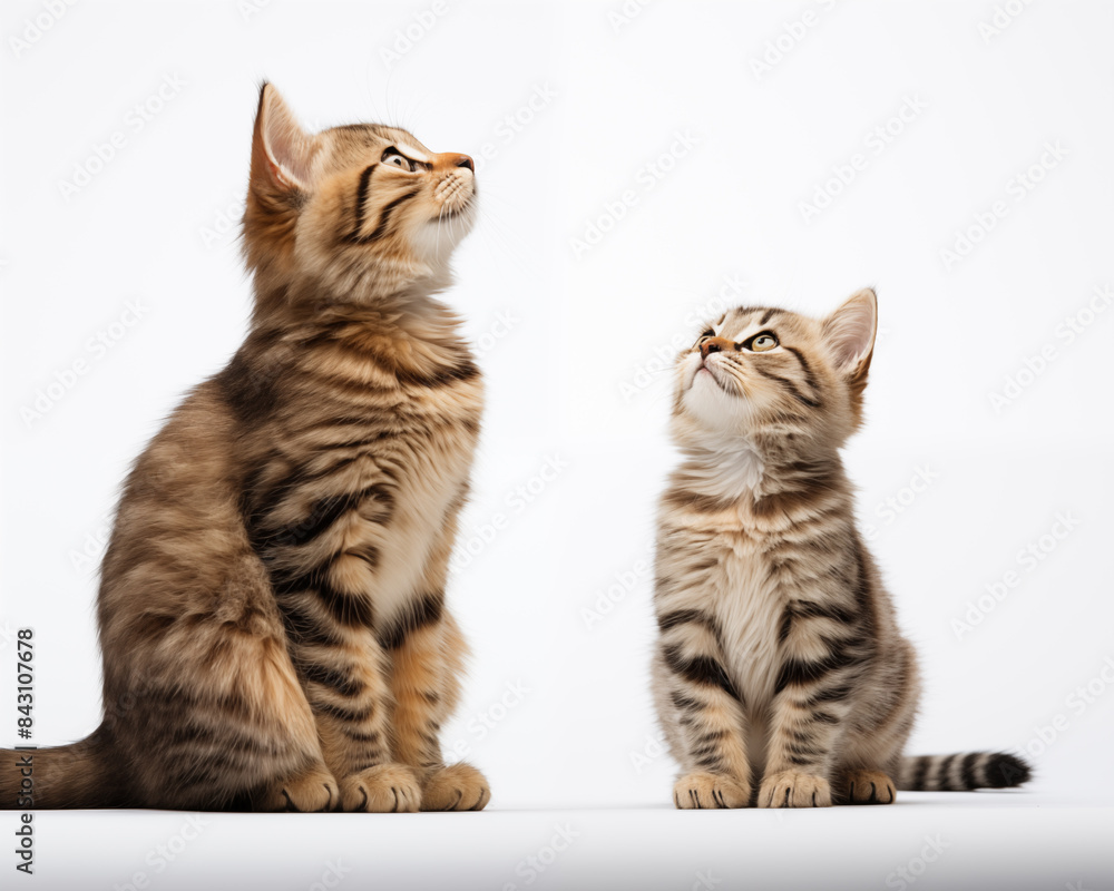 Fototapeta premium Cute kitten background.
